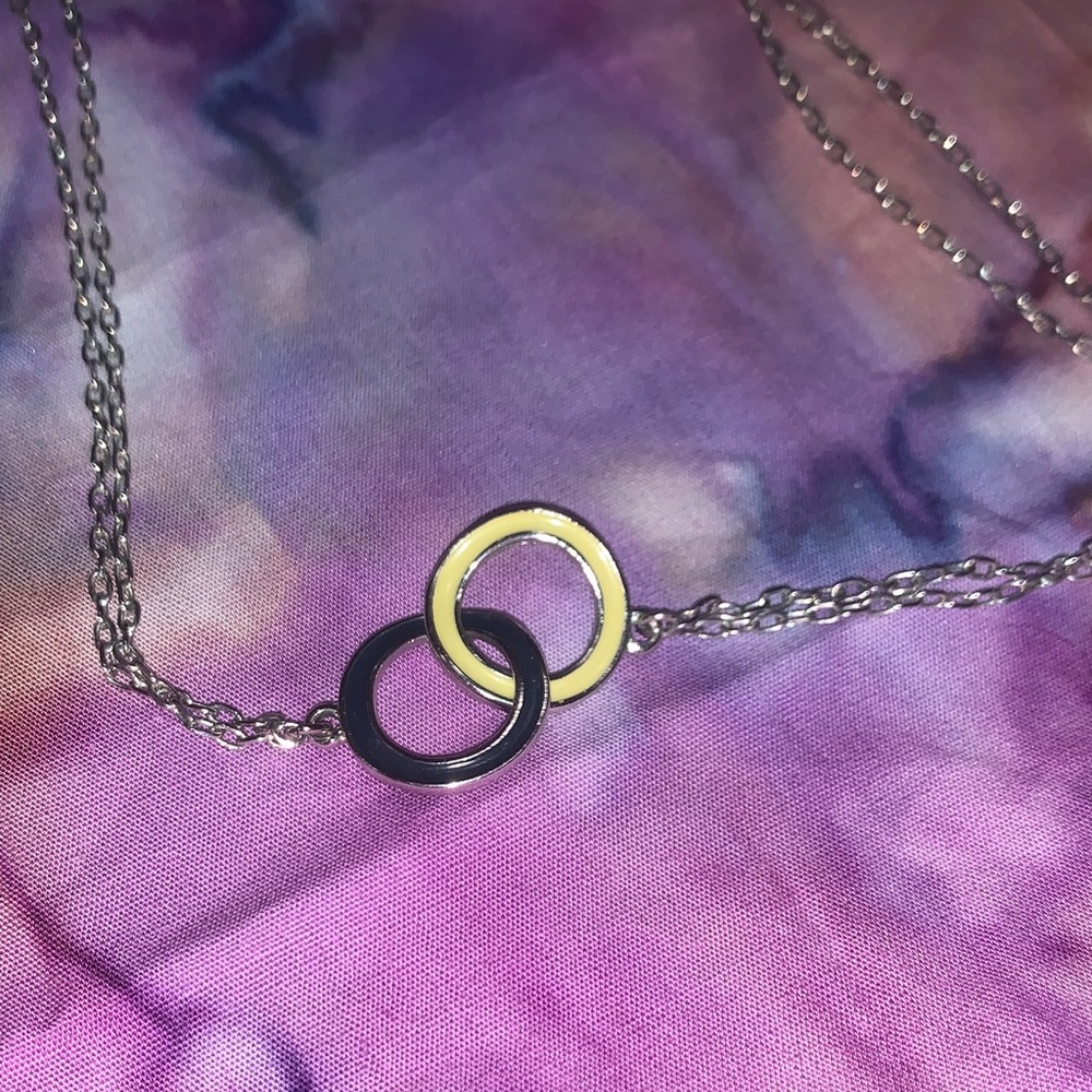 Lia Sophia Dual Chain Ring Necklace